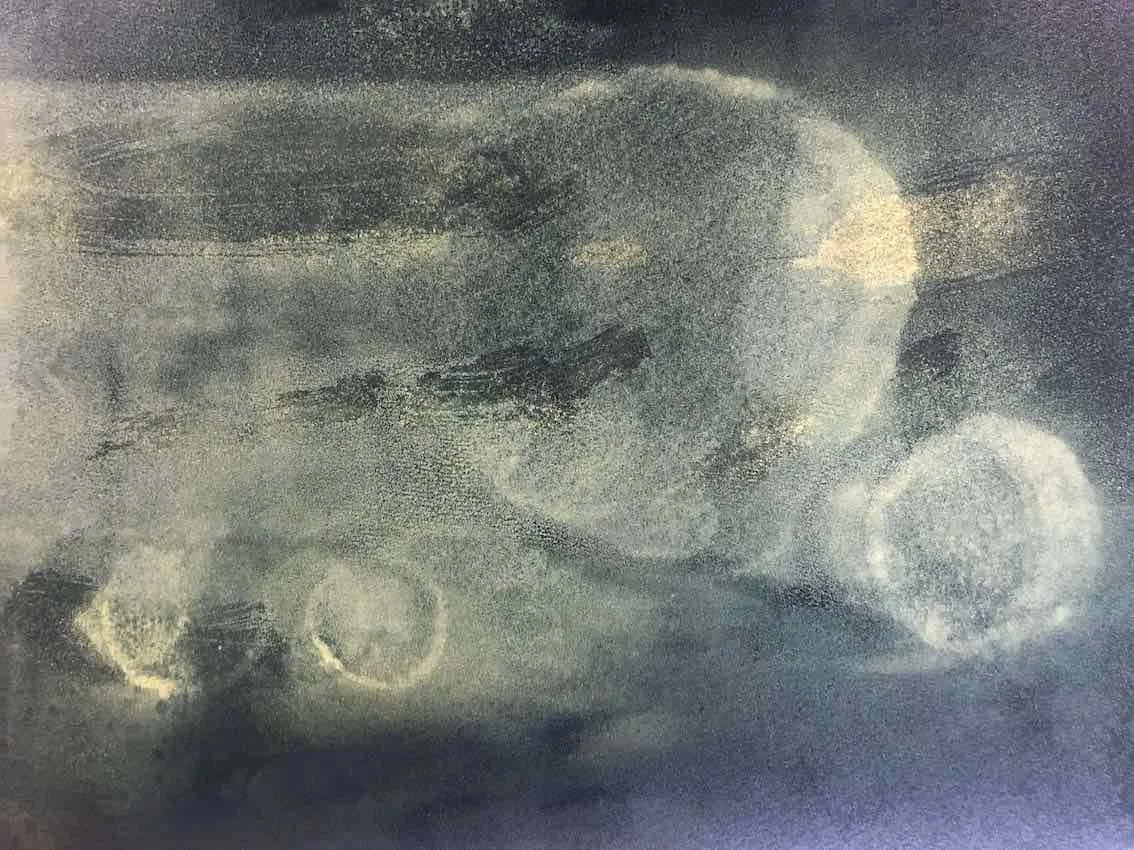 Chain-of-Ponds monotypes for Folio Box 2018